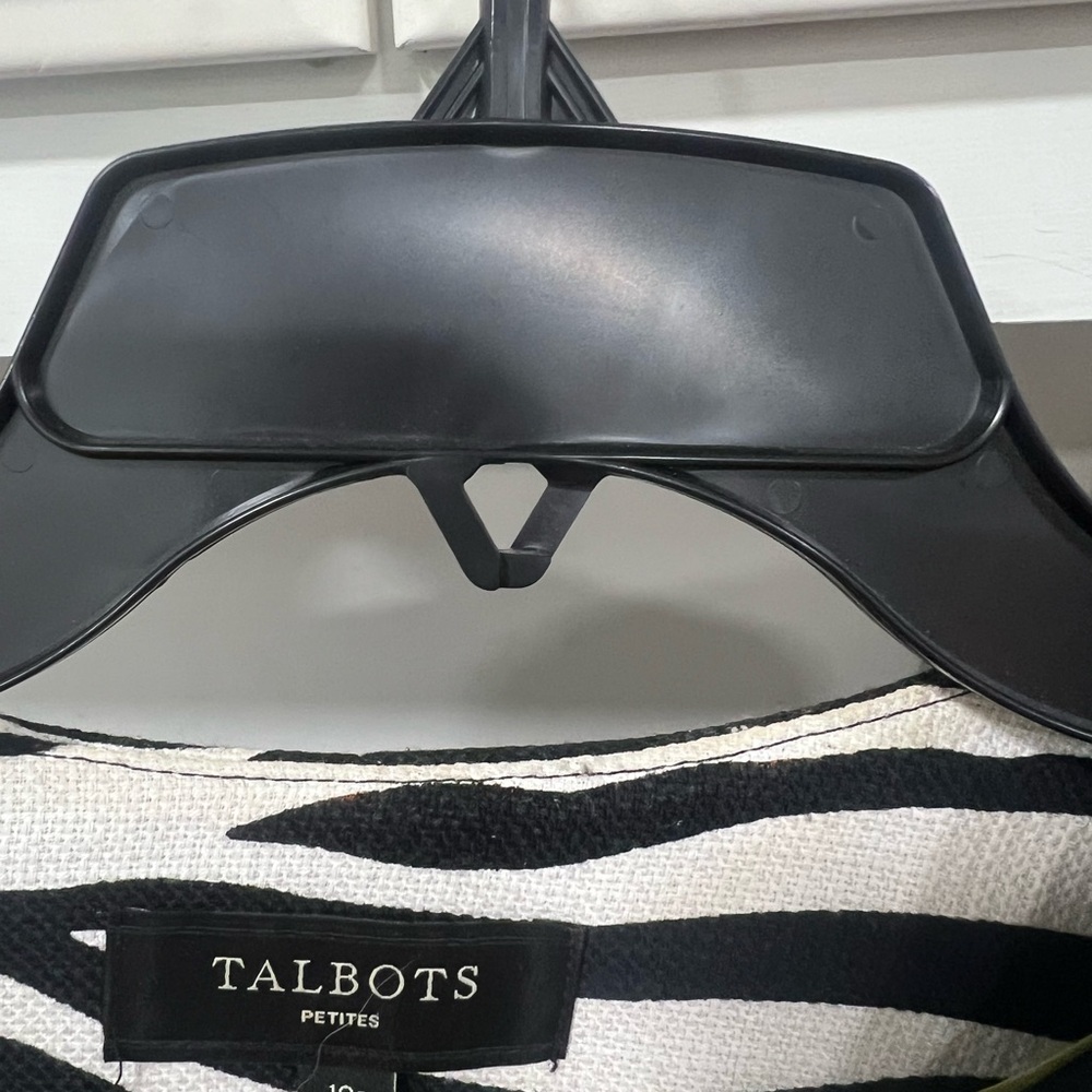 Talbots Black and White Zebra Print Blazer - Picture 6 of 16